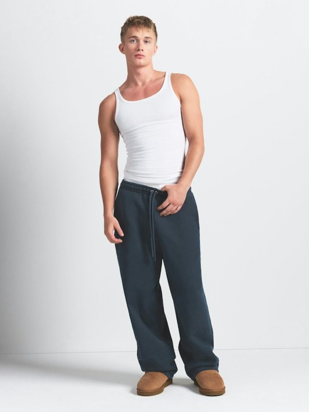 SKIMS HEAVYWEIGHT FLEECE Mens Straight Leg Pant